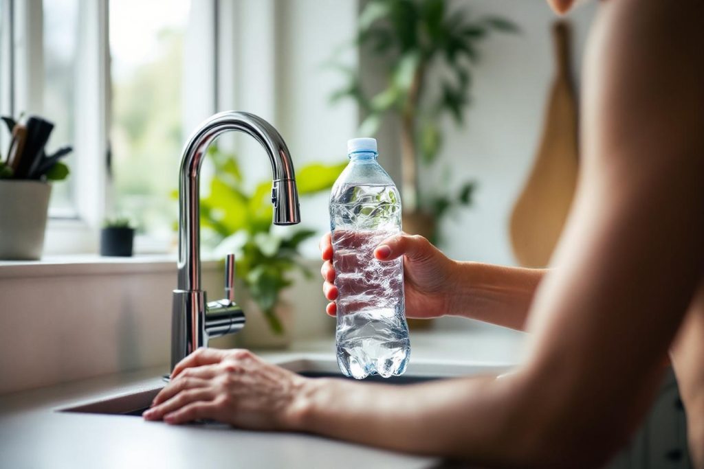 différence entre eau du robinet et eau en bouteille