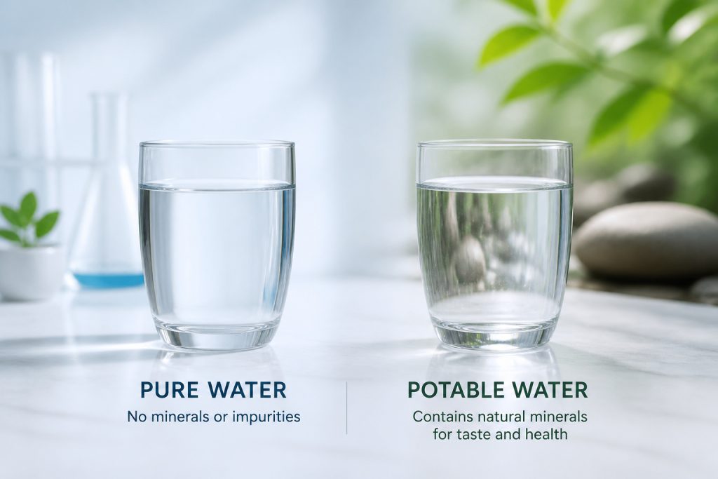 Eau pure vs potable : quelle différence pour votre santé ?