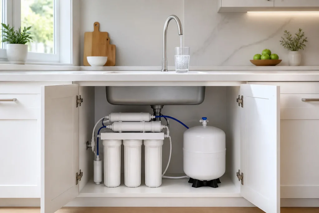 Systeme de filtration deau sous evier