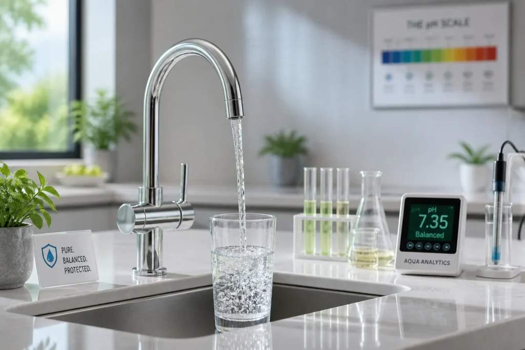 Eau pure testee et protegee