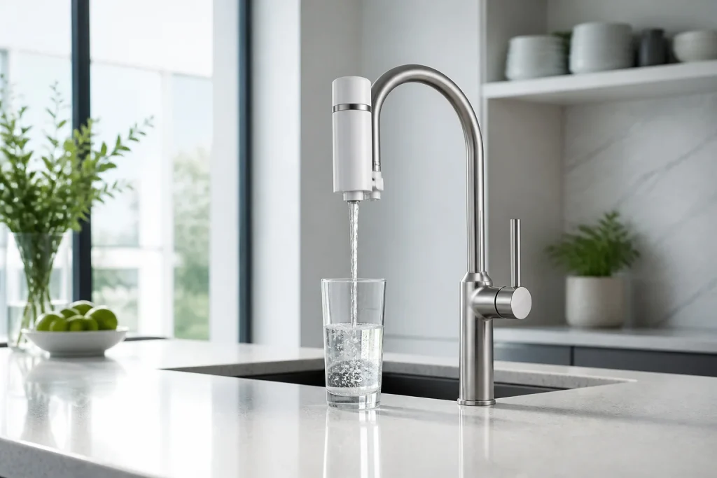 Robinet de cuisine moderne avec filtre a eau