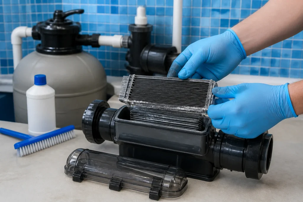 Entretien cellule electrolyseur piscine